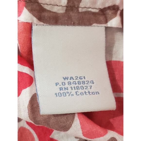 Boden Fall Festive Floral & Leaf Print V Neck 3/4 Sleeve Tie Waist Tunic Shirt - Picture 4 of 7